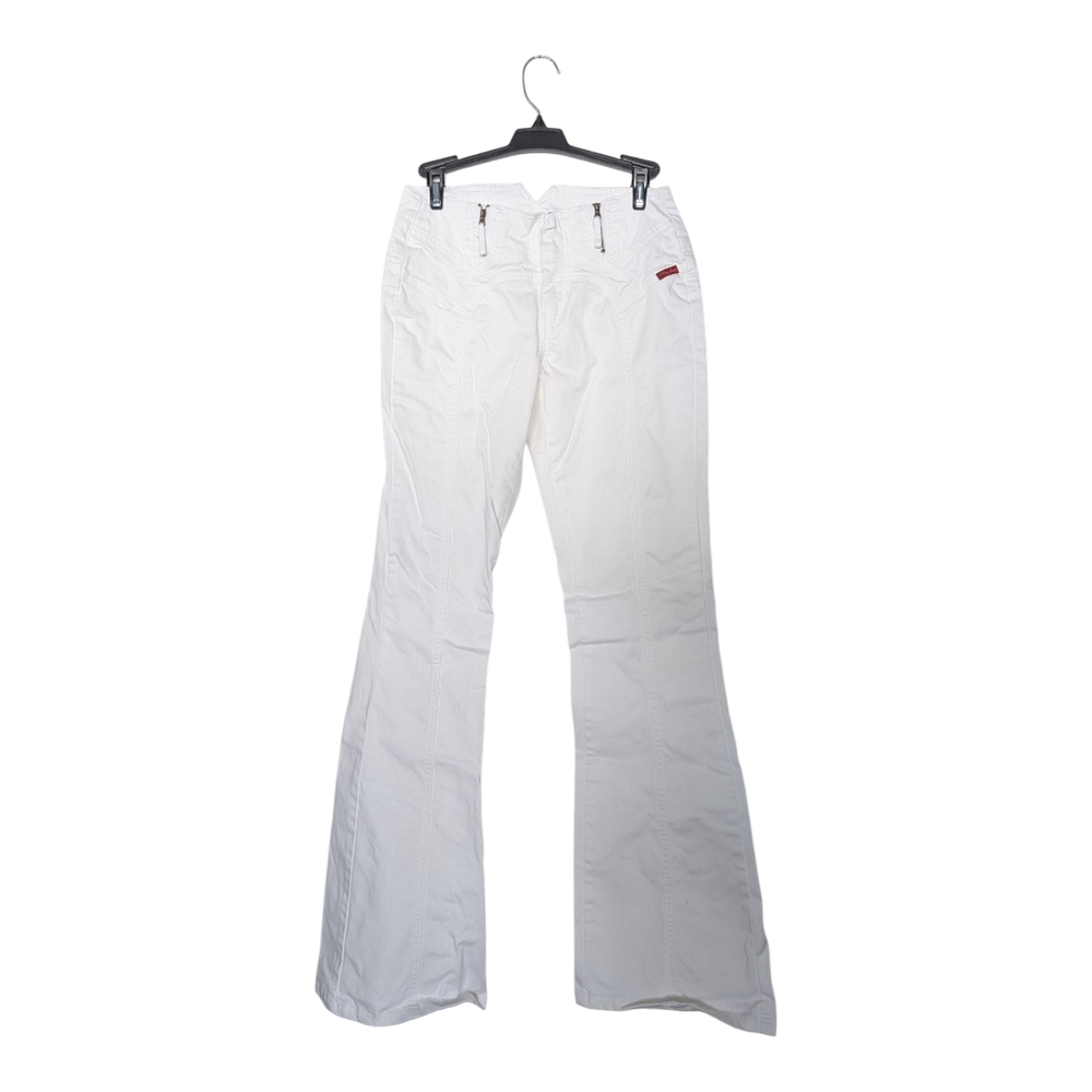White Flared Pants
